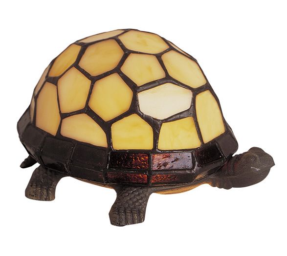 Tiffany-Tischlampe Schildkröte Creme